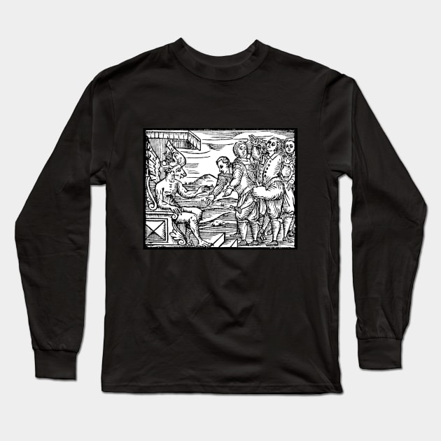 Arriving In Hell Long Sleeve T-Shirt by The Curious Cabinet